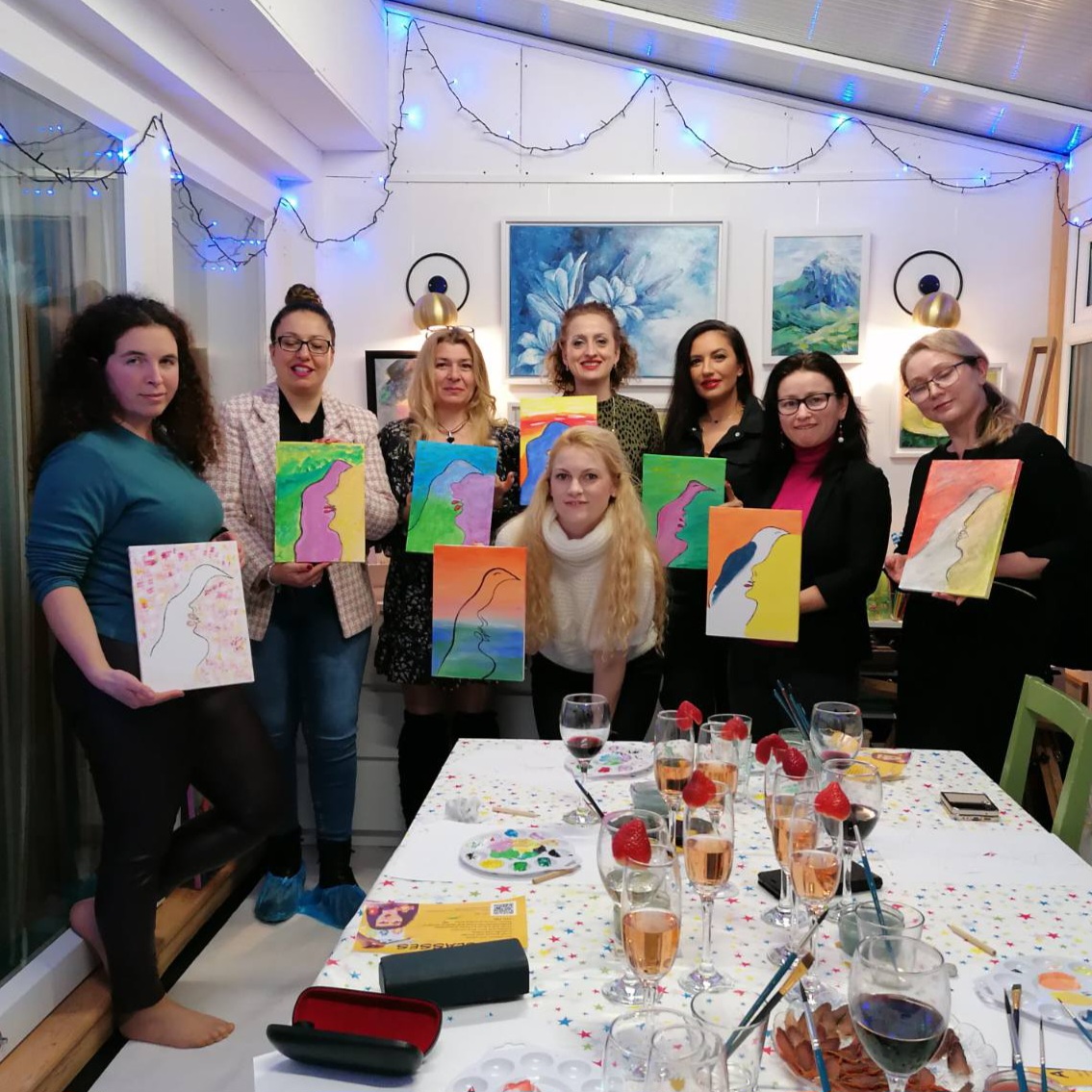 sip and paint party Chessington Surrey