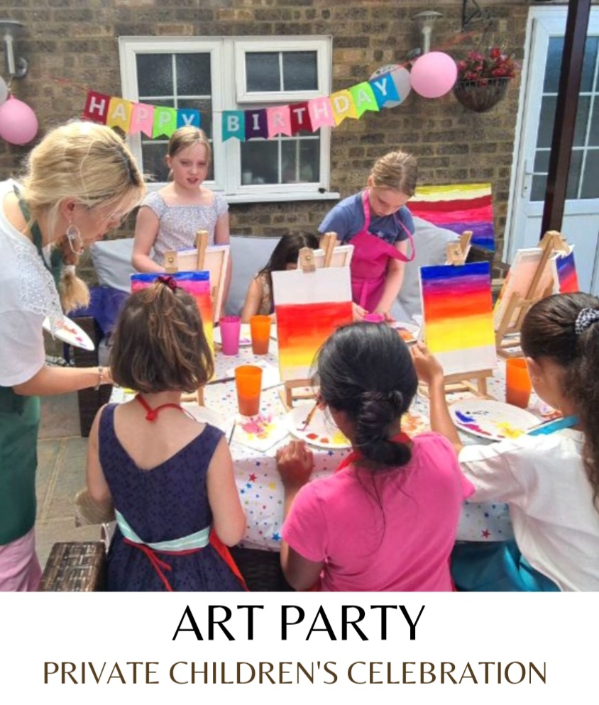 private child art party London Surbiton Chessington Surrey book Irina Taneva 