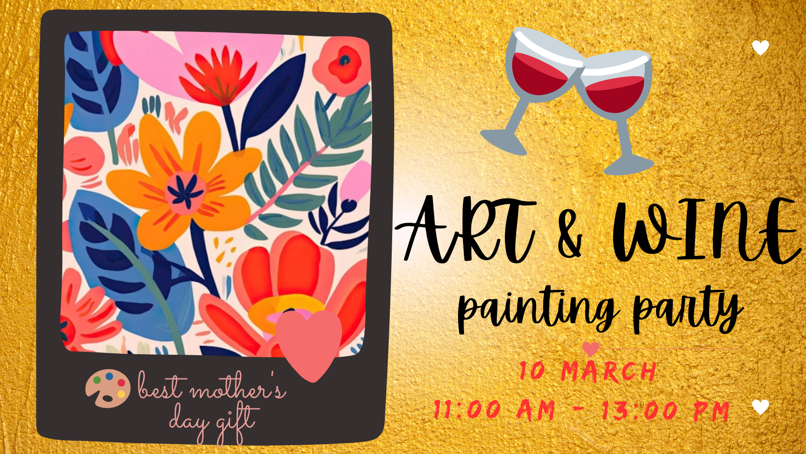 art and wine sip and paint party for international women's day relaxing fun activity best gift to a woman 