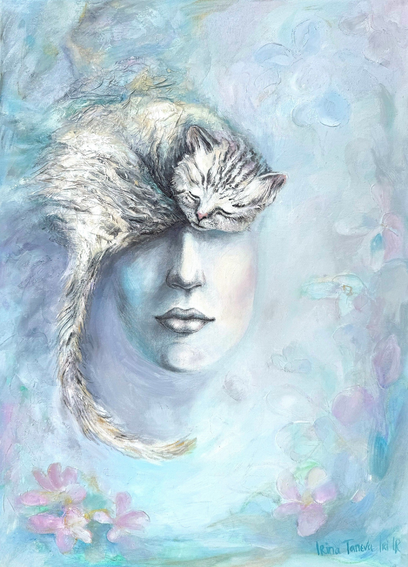 r Mind healer Irina Taneva Iri Ir artist fone art original and prints IrinaTaneva_Mind Healer_50x70 mixed media original artwork saos kaos vaa