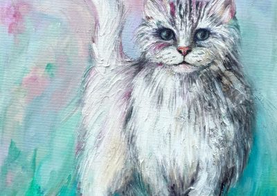 Viridian walk Irina Taneva Iri IR original painting mixed media print