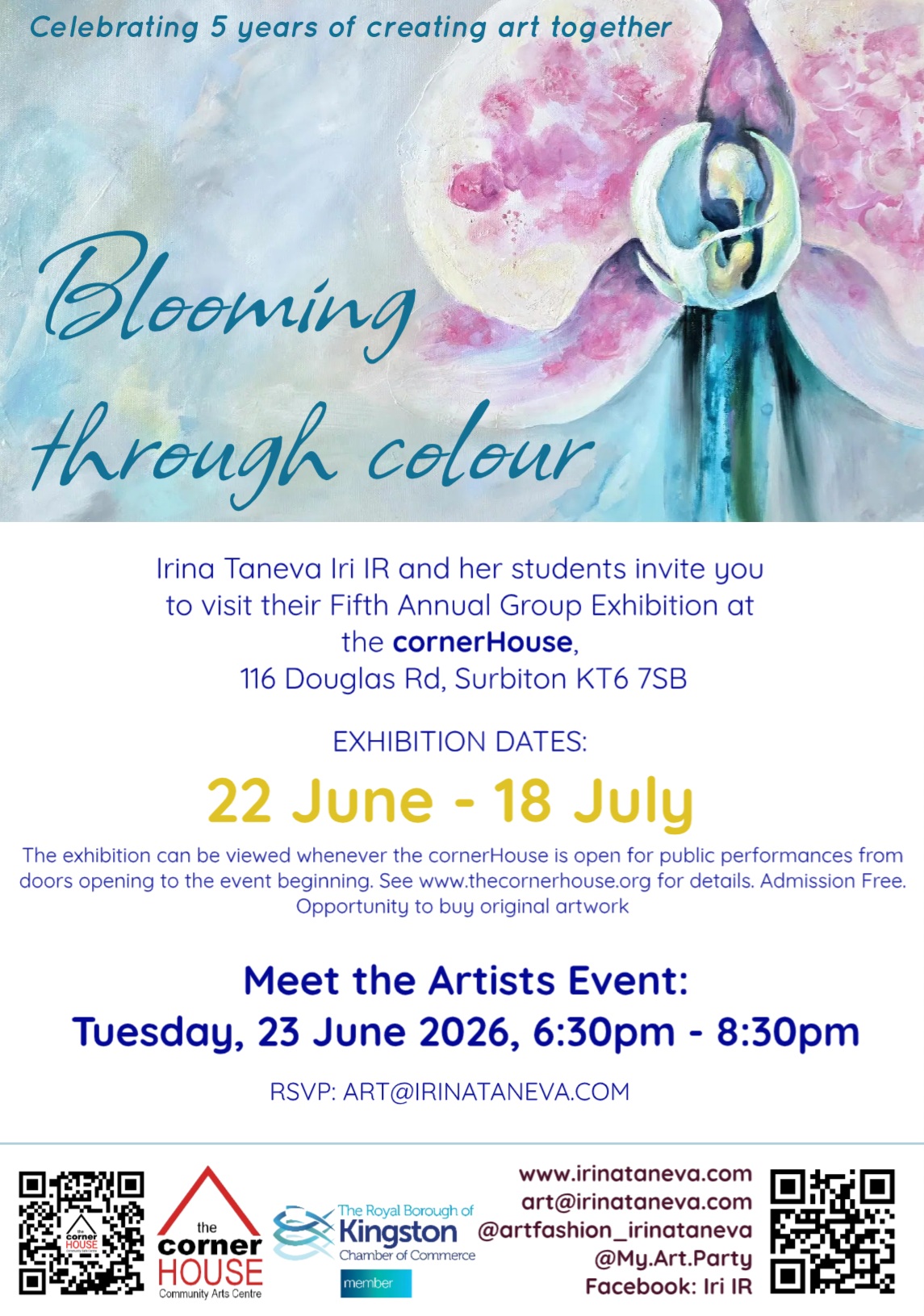 Irina Taneva 5 annual exhibition 2026 the corner house London