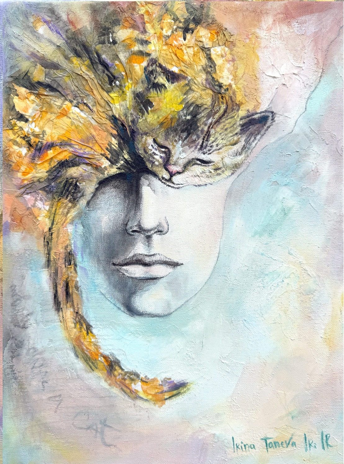 rr No one owns a cat Irina Taneva Iri IR original art and prints