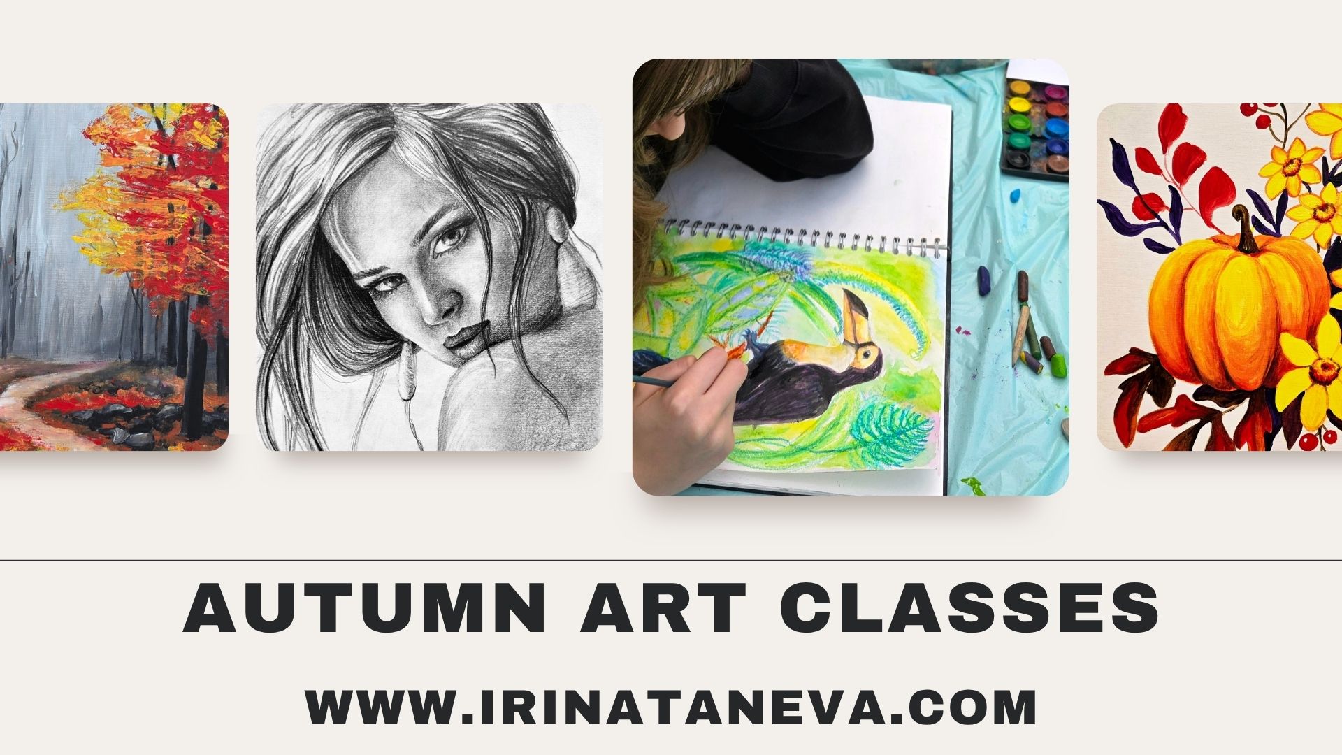 autumn art classes for children age 4 to 16 and adults age 16 plus in different locations in London and Surrey Chessington Epsom twickenham richmond uopn Thames Kingston upon Thames professional artist and art teacher dbs checked master's level qualified award winning artist private 1-2-1 lessons weekly term and half-term art classes small groups individual attention hands on practice great quality materials techniques skills portfolio preparation GCSE A-levels
